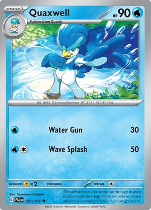 Quaxwell - 051/193 51 - SV02 Paldea Evolved - Poke-Collect