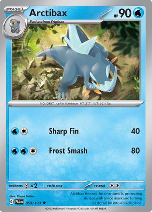 Arctibax - 059/193 59 - SV02 Paldea Evolved - Poke-Collect