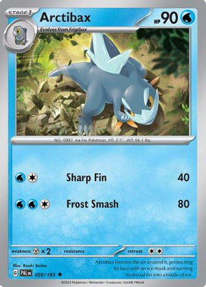 Arctibax - 059/193 59 - SV02 Paldea Evolved - Poke-Collect