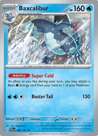 Baxcalibur - 060/193 60 - SV02 Paldea Evolved Reverse Holofoil - Poke-Collect