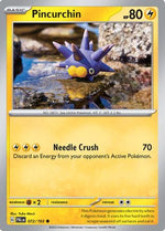Pincurchin - 072/193 72 - SV02 Paldea Evolved Reverse Holofoil - Poke-Collect