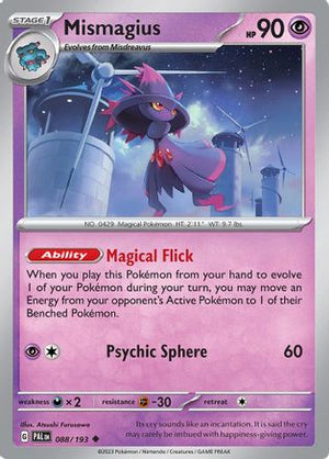 Mismagius - 088/193 88 - SV02 Paldea Evolved - Poke-Collect