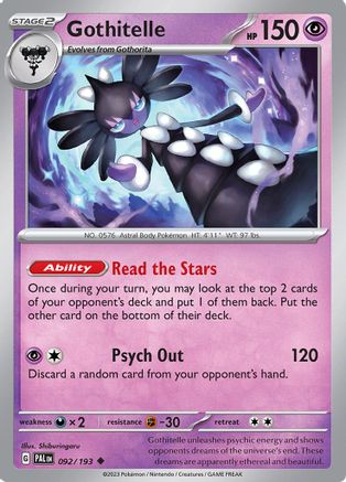 Gothitelle 92 - SV02 Paldea Evolved - Poke-Collect