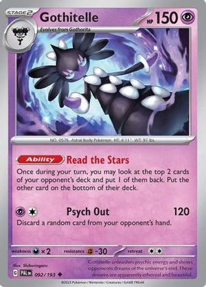 Gothitelle 92 - SV02 Paldea Evolved Reverse Holofoil - Poke-Collect