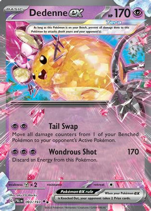 Dedenne ex - 093/193 93 - SV02 Paldea Evolved Holofoil - Poke-Collect