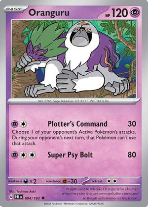 Oranguru 94 - SV02 Paldea Evolved Reverse Holofoil - Poke-Collect