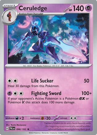 Ceruledge 98 - SV02 Paldea Evolved Reverse Holofoil - Poke-Collect