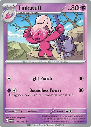 Tinkatuff 103 - SV02 Paldea Evolved Reverse Holofoil - Poke-Collect