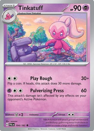 Tinkatuff 104 - SV02 Paldea Evolved Reverse Holofoil - Poke-Collect