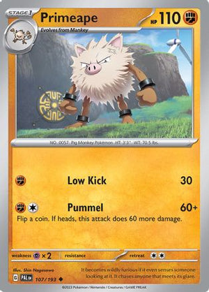 Primeape 107 - SV02 Paldea Evolved - Poke-Collect