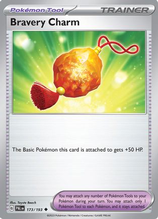 Bravery Charm 173 - SV02 Paldea Evolved Reverse Holofoil - Poke-Collect