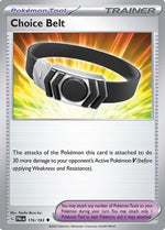 Choice Belt 176 - SV02 Paldea Evolved Reverse Holofoil - Poke-Collect