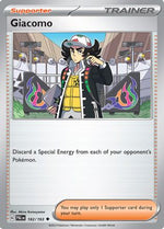 Giacomo 182 - SV02 Paldea Evolved Reverse Holofoil - Poke-Collect