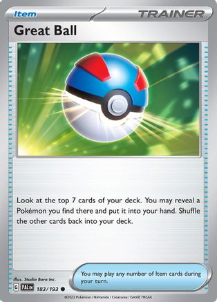 Great Ball 183 - SV02 Paldea Evolved - Poke-Collect