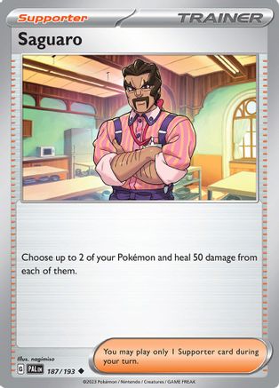 Saguaro 187 - SV02 Paldea Evolved - Poke-Collect