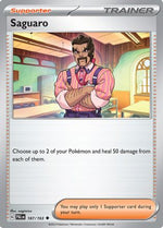 Saguaro 187 - SV02 Paldea Evolved - Poke-Collect