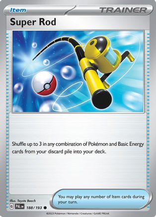 Super Rod 188 - SV02 Paldea Evolved Reverse Holofoil - Poke-Collect