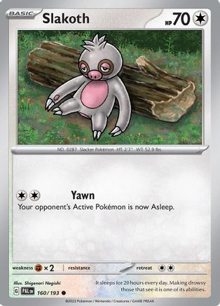 Slakoth 160 - SV02 Paldea Evolved - Poke-Collect