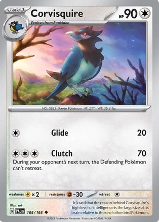 Corvisquire 165 - SV02 Paldea Evolved - Poke-Collect