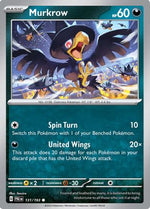 Murkrow 131 - SV02 Paldea Evolved - Poke-Collect