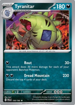 Tyranitar 135 - SV02 Paldea Evolved Reverse Holofoil - Poke-Collect