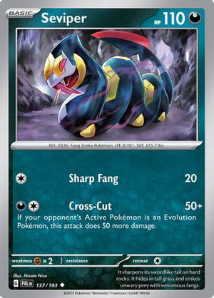 Seviper 137 - SV02 Paldea Evolved Reverse Holofoil - Poke-Collect