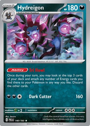 Hydreigon 140 - SV02 Paldea Evolved Reverse Holofoil - Poke-Collect