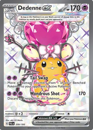 Dedenne ex - 239/193 239 - SV02 Paldea Evolved Holofoil - Poke-Collect