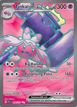 Tinkaton ex 240 - SV02 Paldea Evolved Holofoil - Poke-Collect
