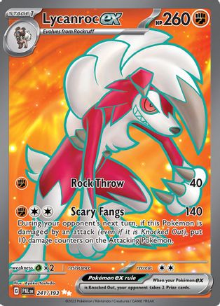 Lycanroc ex - 241/193 241 - SV02 Paldea Evolved Holofoil - Poke-Collect