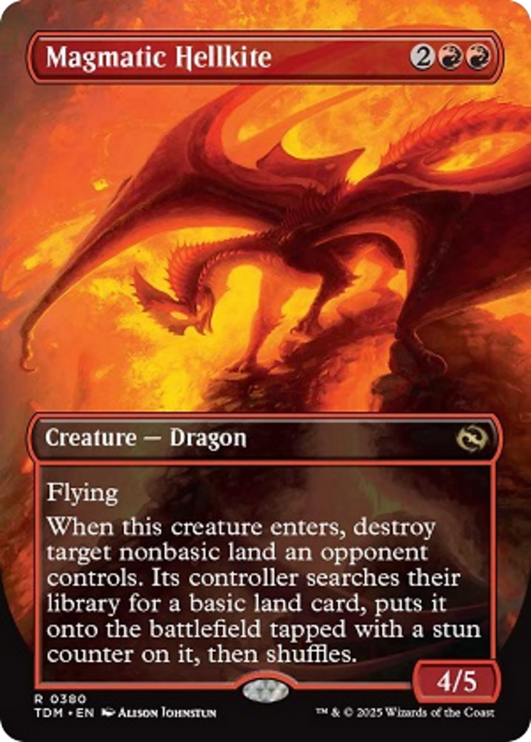 Magmatic Hellkite // Magmatic Hellkite (TDM-380) - Tarkir: Dragonstorm (Borderless) - Poke-Collect