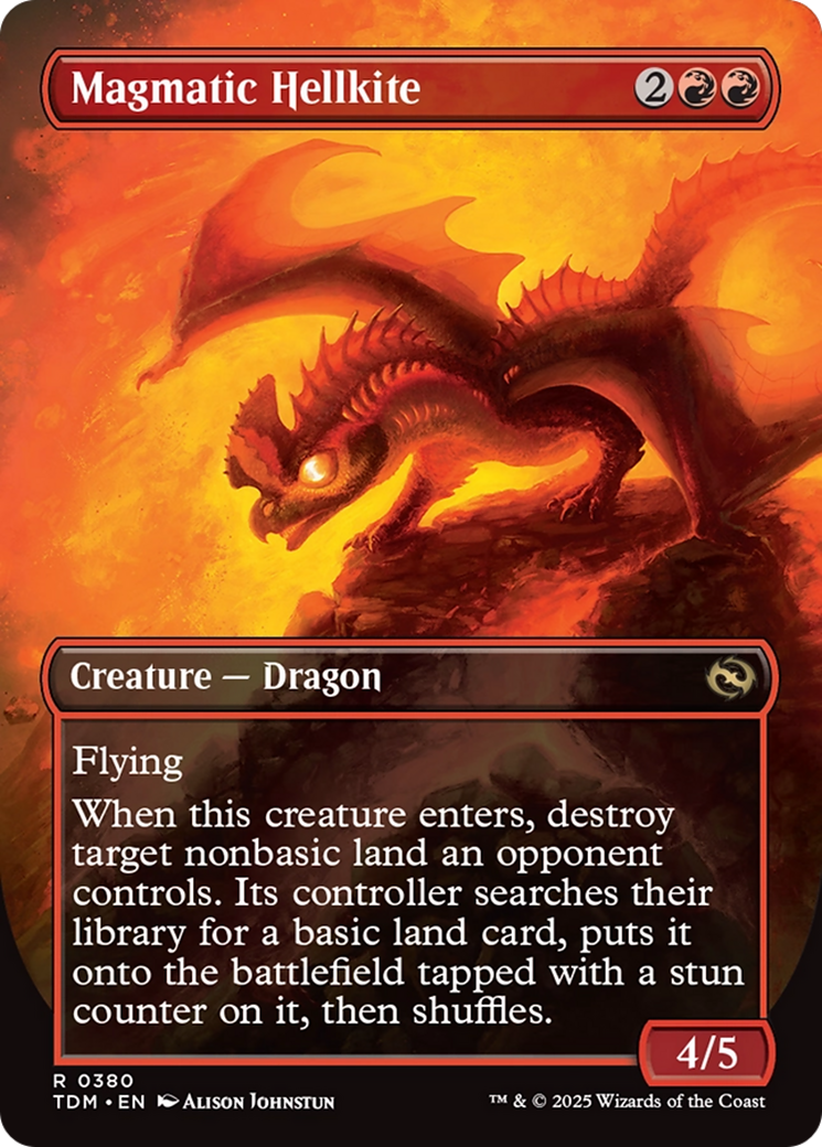 Magmatic Hellkite // Magmatic Hellkite (TDM-380) - Tarkir: Dragonstorm (Borderless) - Poke-Collect