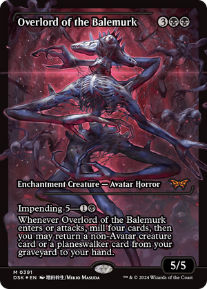 Overlord of the Balemurk (DSK-391) - Duskmourn: House of Horror: (Showcase) Foil - Poke-Collect