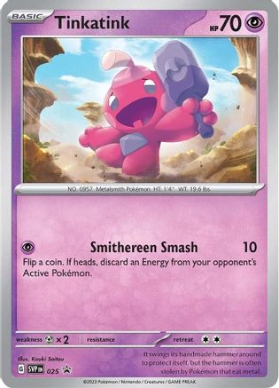 Tinkatink - SVP025 (Cosmo Holo) 25 - SV Scarlet & Violet Promo Cards - Poke-Collect