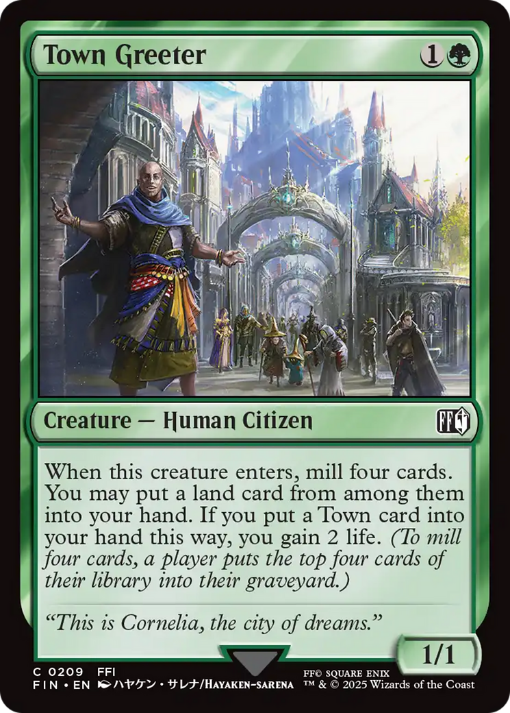 Town Greeter (FIN-209) - FINAL FANTASY Foil - Poke-Collect