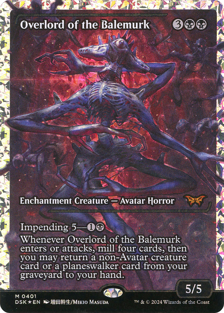 Overlord of the Balemurk (DSK-401) - Duskmourn: House of Horror: (Showcase) Foil - Poke-Collect