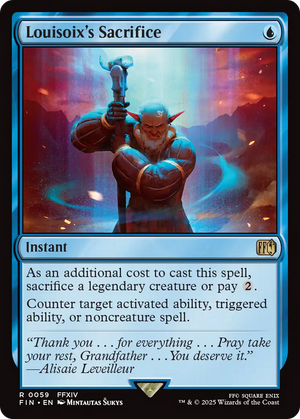Louisoix's Sacrifice (FIN-059) - FINAL FANTASY Foil - Poke-Collect