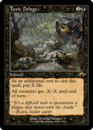 Toxic Deluge (Retro Frame) (MH3-412) - Modern Horizons 3 Foil - Poke-Collect