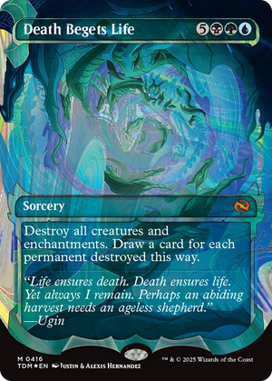Death Begets Life (TDM-416) - Tarkir: Dragonstorm: (Showcase) (Borderless) Foil - Poke-Collect