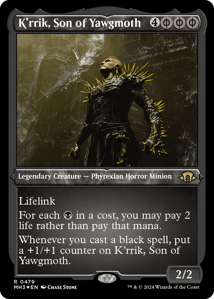 K'rrik, Son of Yawgmoth (Foil Etched) (MH3-479) - Modern Horizons 3 Foil - Poke-Collect