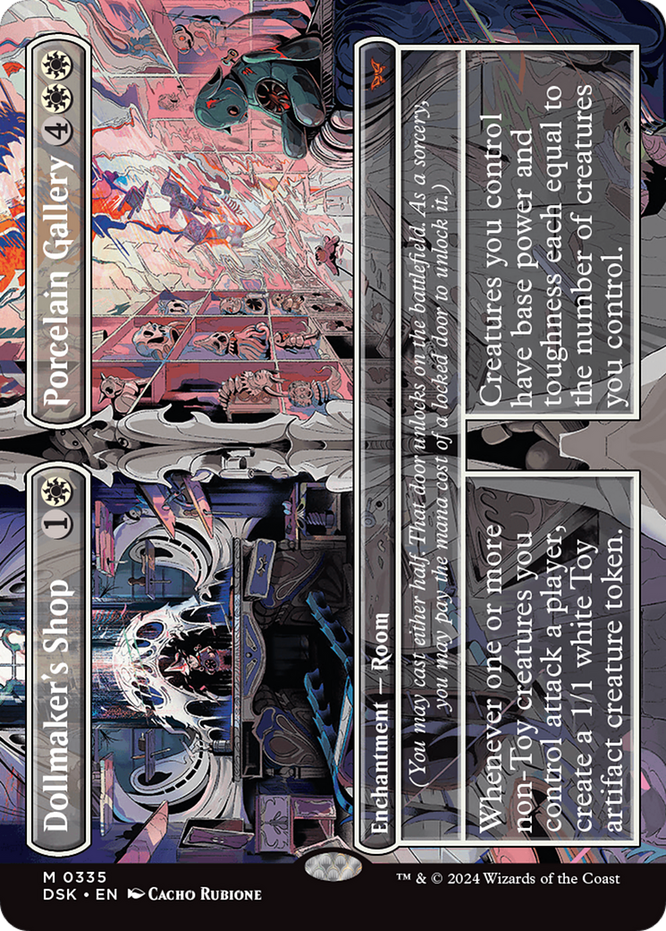 Dollmaker's Shop // Porcelain Gallery (DSK-335) - Duskmourn: House of Horror (Borderless) Foil - Poke-Collect