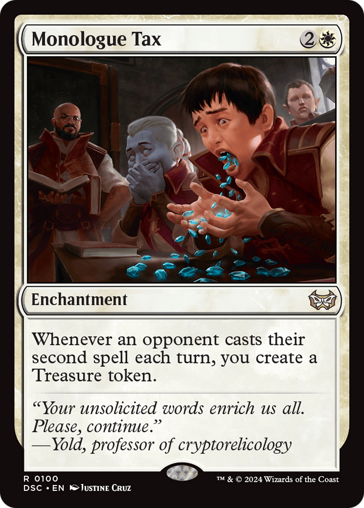Monologue Tax (DSC-100) - Duskmourn: House of Horror Commander - Poke-Collect