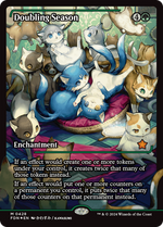 Doubling Season (FDN-428) - Foundations: (Showcase) Foil - Poke-Collect