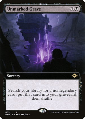 Unmarked Grave (MH2-453) - Modern Horizons 2: (Extended Art) Foil - Poke-Collect