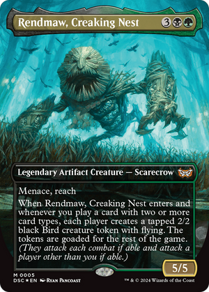 Rendmaw, Creaking Nest (DSC-005) - Duskmourn: House of Horror Commander (Borderless) Foil - Poke-Collect
