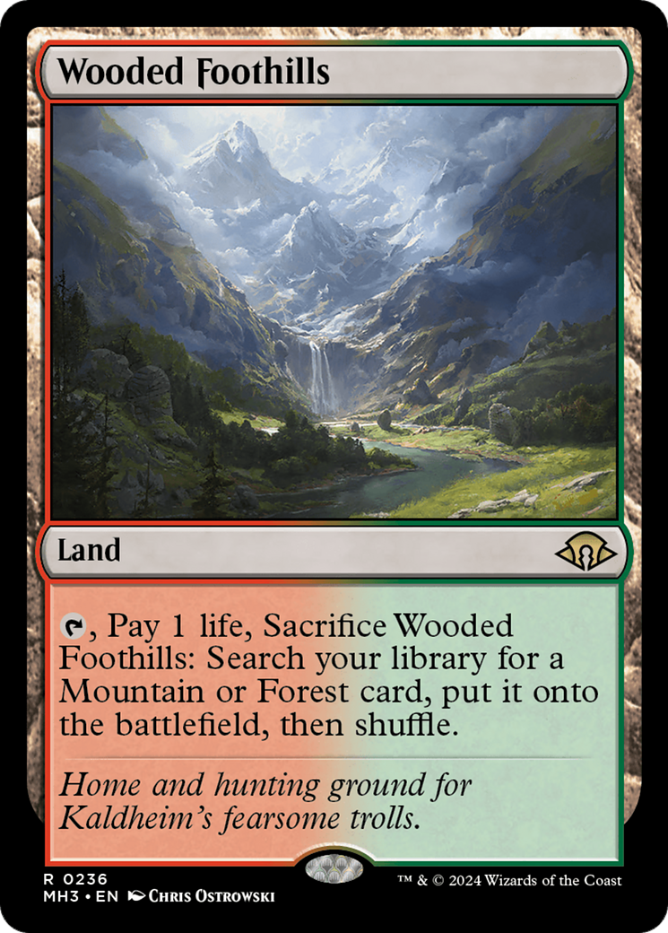 Wooded Foothills (MH3-236) - Modern Horizons 3 Foil - Poke-Collect