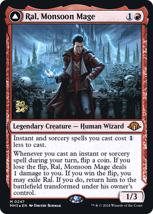 Ral, Monsoon Mage // Ral, Leyline Prodigy (PRE-247) - Modern Horizons 3 Promos Foil - Poke-Collect