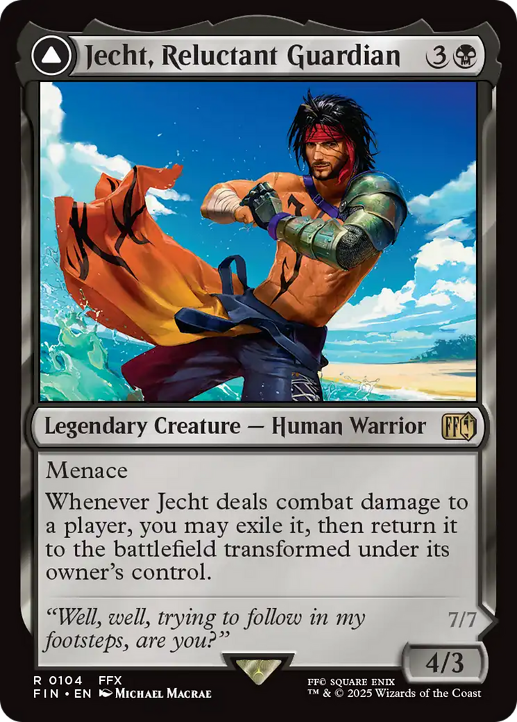 Jecht, Reluctant Guardian // Braska's Final Aeon (FIN-104) - FINAL FANTASY: (enchantment) Foil - Poke-Collect