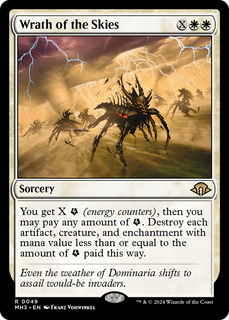 Wrath of the Skies (MH3-049) - Modern Horizons 3 Foil - Poke-Collect