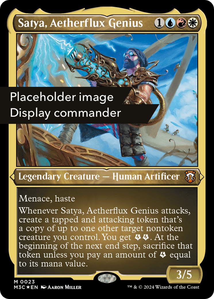 Satya, Aetherflux Genius (M3C-150) - Modern Horizons 3 Commander Foil - Poke-Collect
